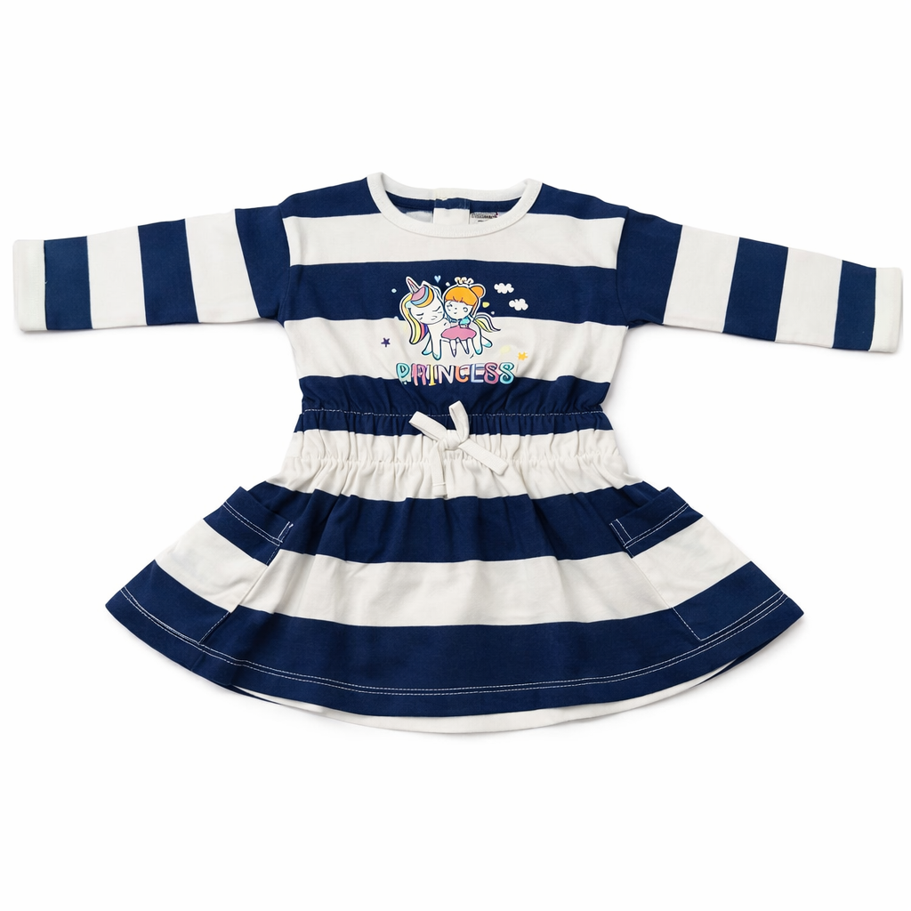 CUCUMBER Full Sleeves Stripe Frock