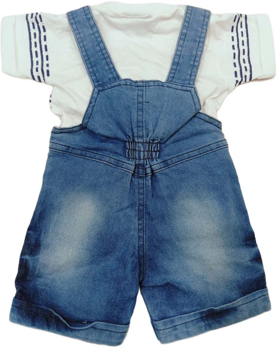 Denim Dungaree with T Shirt for Kids