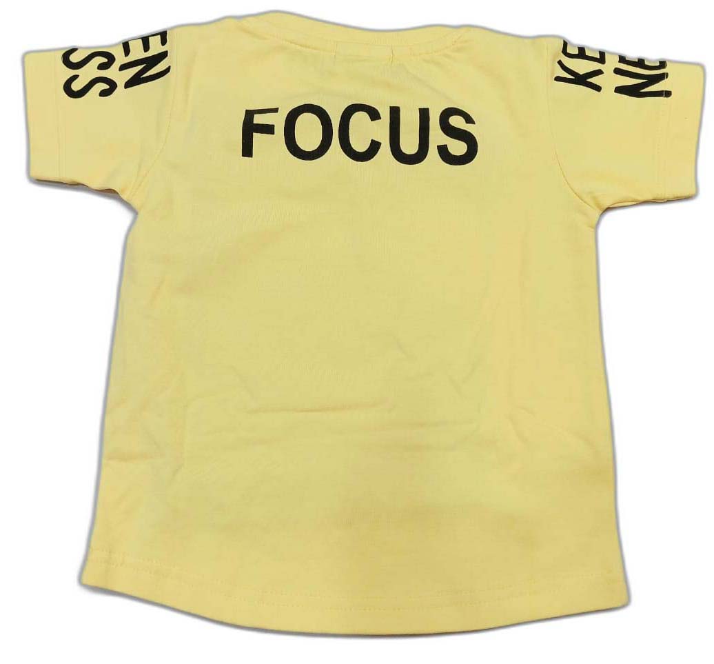 Boys Keenness Printed T-Shirt and Denim Shorts Set for Kids