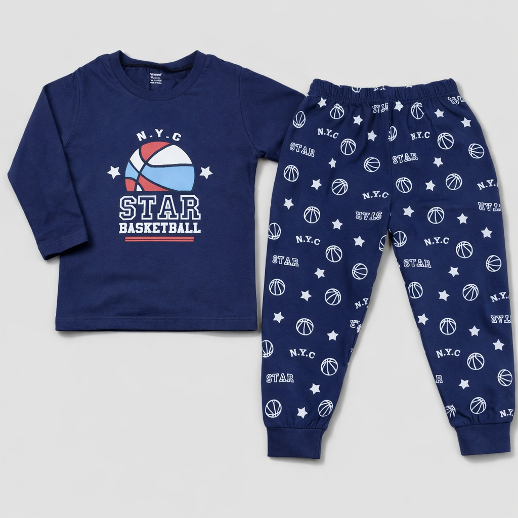 Cucumber Star Basketballs Kids Game Adventure Track suit Set - Cutypi