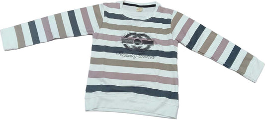 Boys Full sleeves Stripped T-Shirt with Full Pant - Multicolor