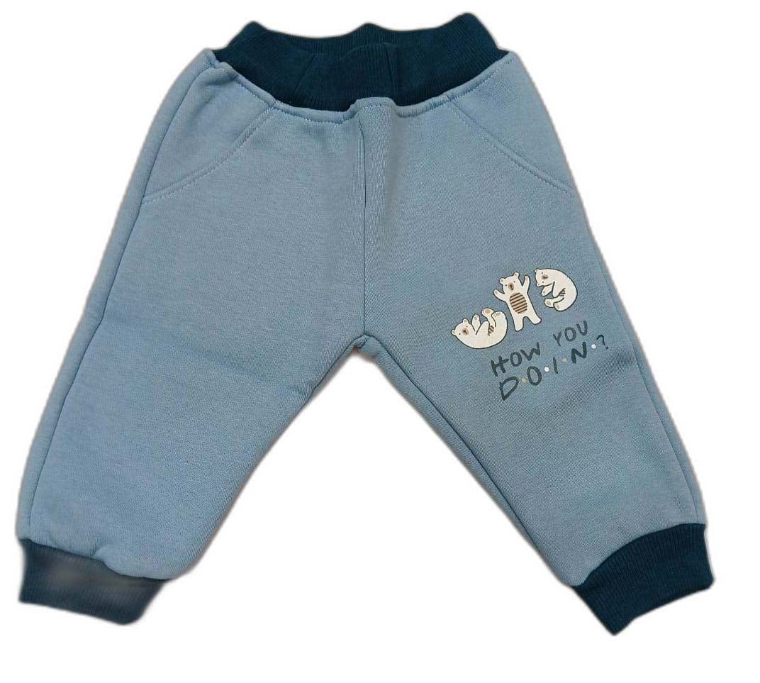 Baby Boys & Baby Girls Full Sleeve Hooded Sweatshirt with Joggers - Dark Blue