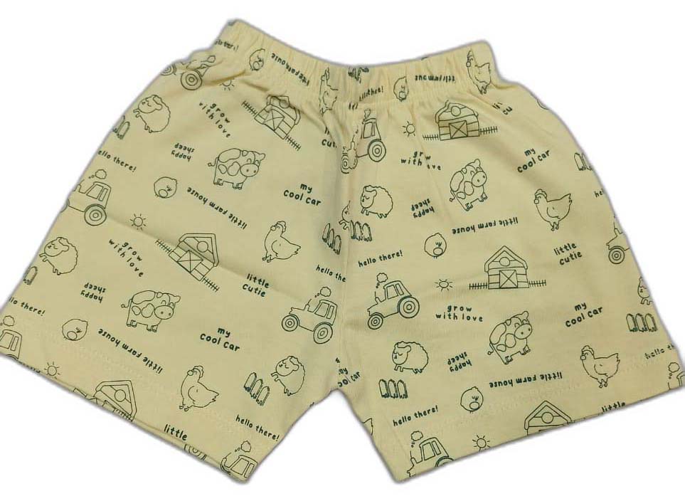 Cucumber Newborn Jhabla Cotton Cute Printed T Shirt with short - Dark Blue