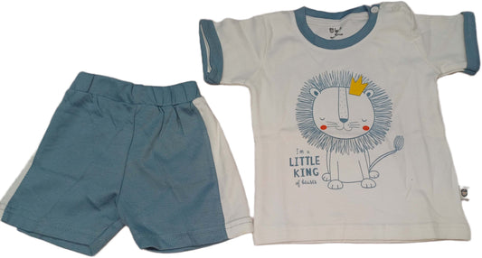 Animal Printed Round-Necked T-shirt white