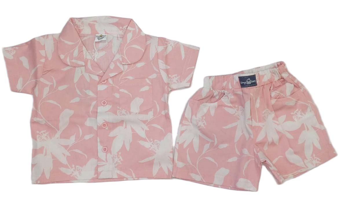 Baby Girl Printed Half Sleeves Top with Short