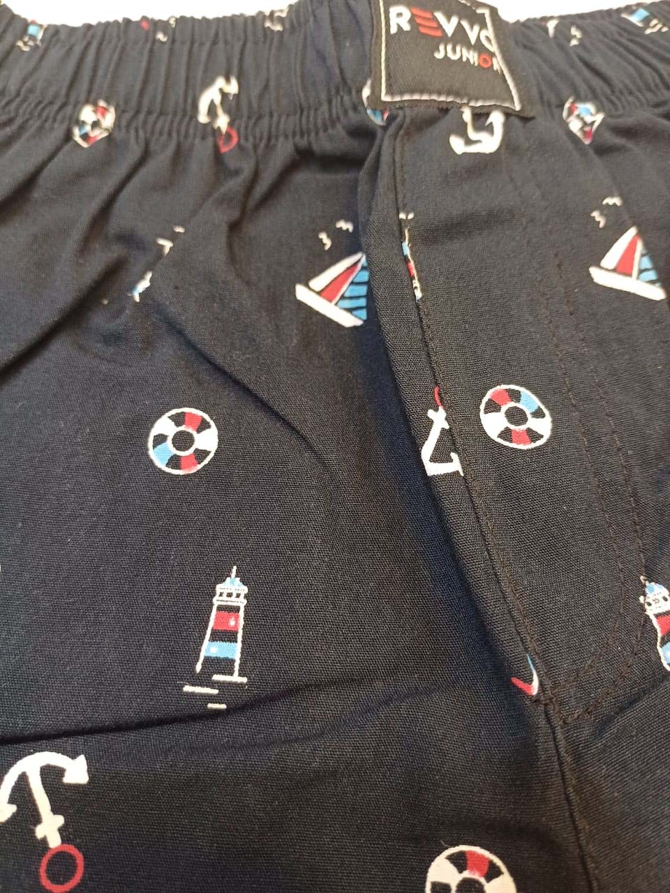 Baby cotton Graphics printed boxer - Black