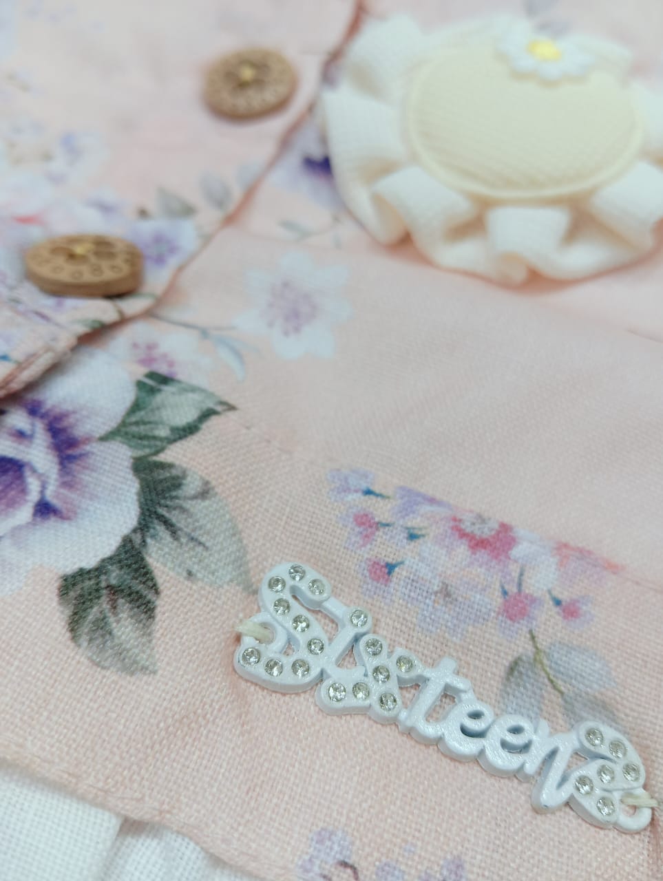 Baby Girl Sleeveless Party Frock with Peter Pan Collor