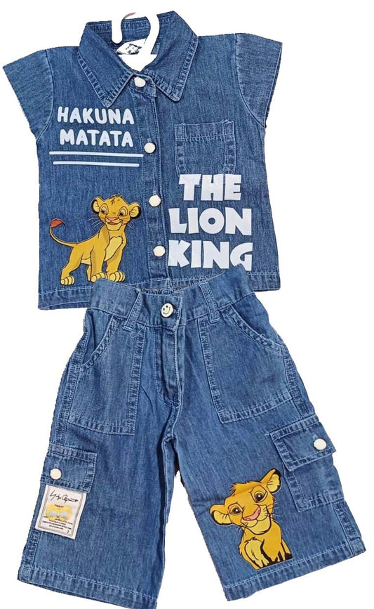 2-Piece Floral Applique T-Shirt and Jeans