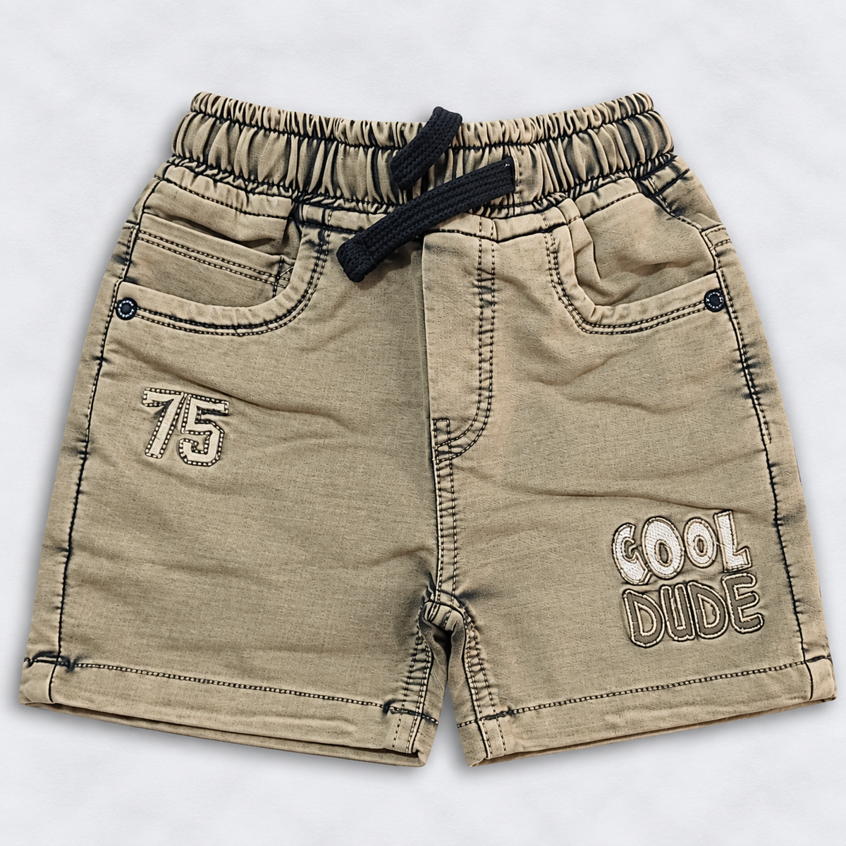 Boys Cargo Shorts | Kids Casual Shorts with Cool Dude Print