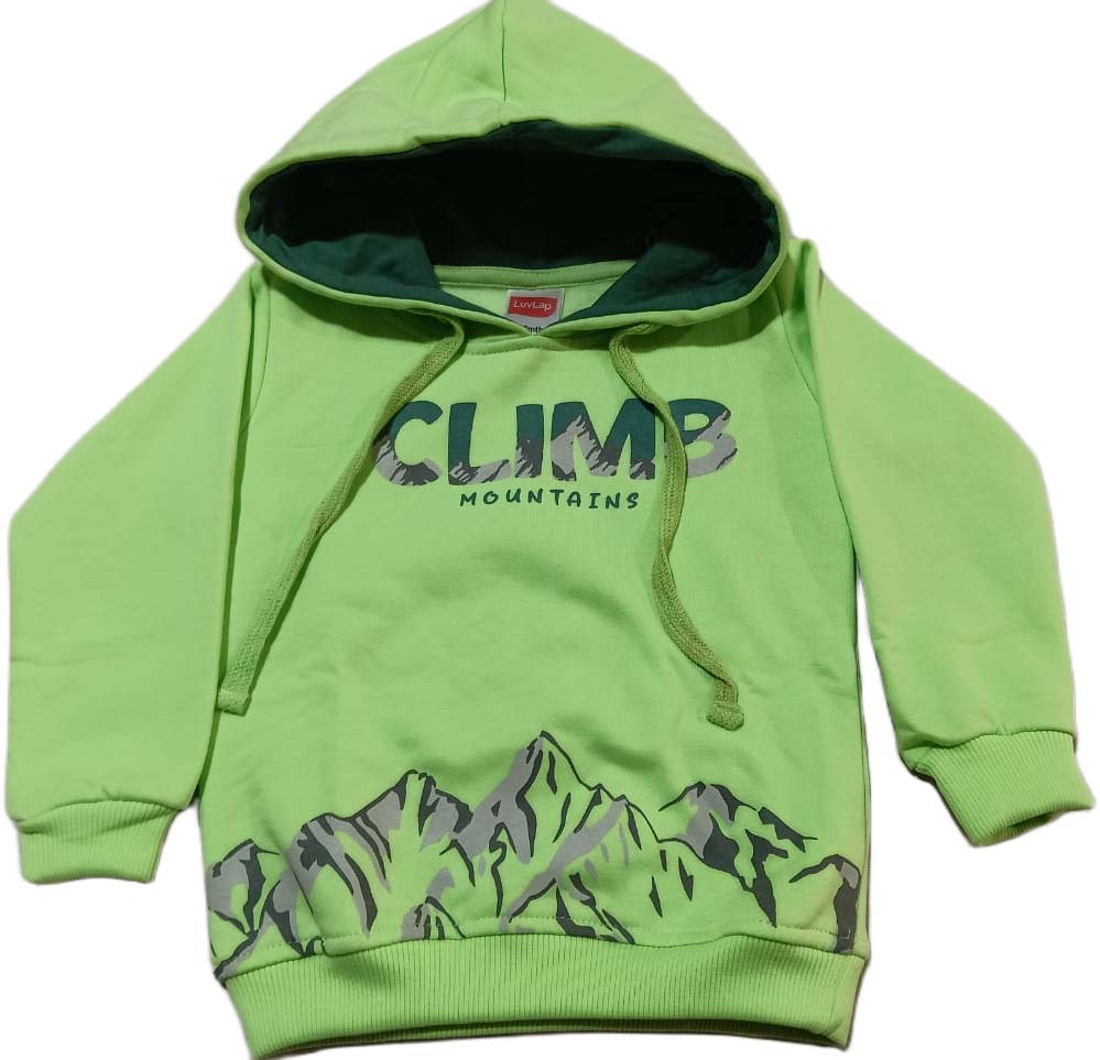 Hooded Full sleeves sweatshirt - Green