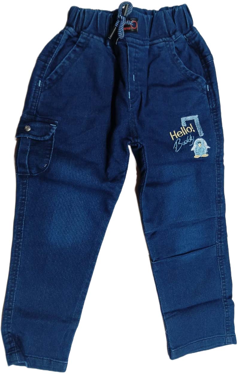 Buy Juniors Penguin Print Full SleevesT-Shirt with Denim Pant