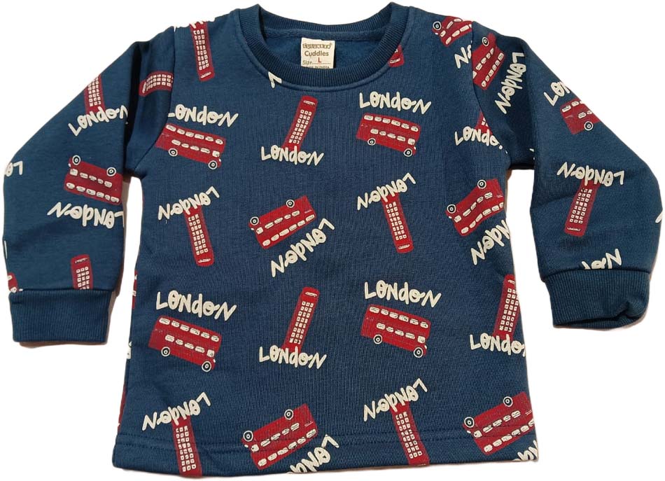 Buy Printed Sweatshirts with Joggers - Blue