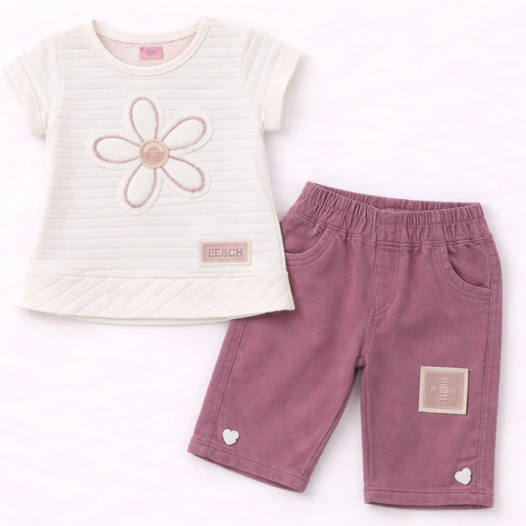 Urban Baby Baby Girls Top & Shorts Set ƒ?? Soft & Stylish Everyday Wear - Cutypi