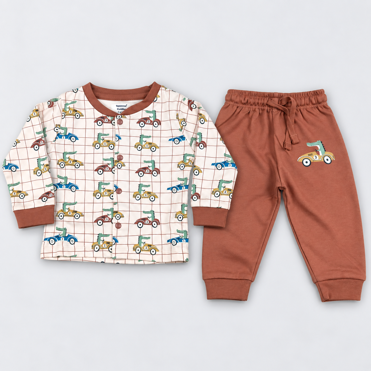 Cucumber Baby Boys Printed Shirt & Pant Set