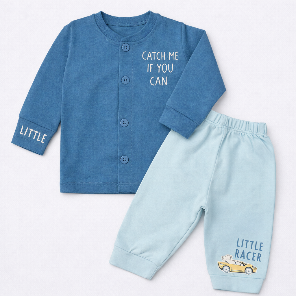 Cutypi Catch me if you can Kids Co-Ord Set – Full Sleeve Cotton Top & Pants  - Cutypi