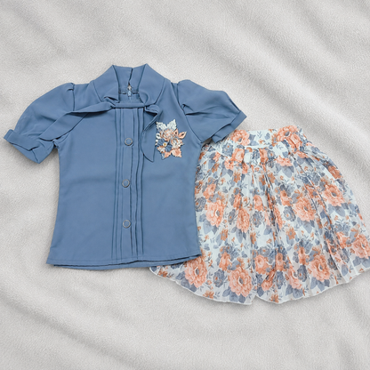 Beautiful Skirt And Top Set For Girls