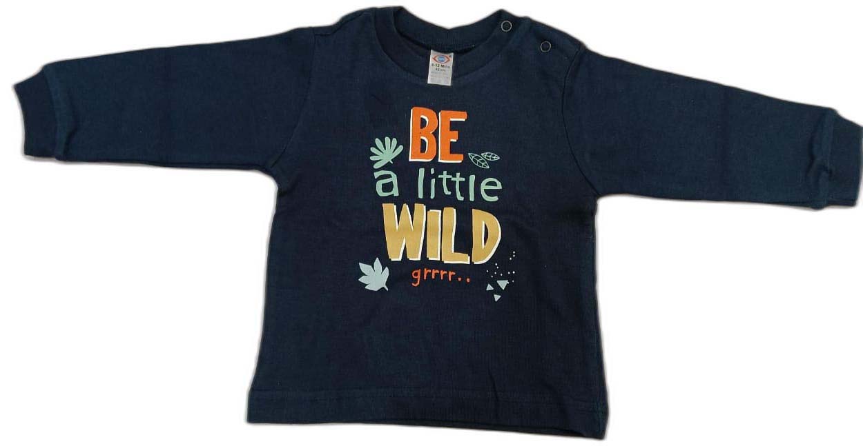 Zero Boys Regular Printed T-Shirt with Joggers - Dark Blue