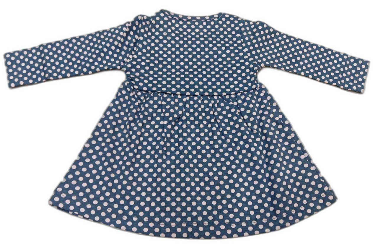 Cucumber Full Sleeves Printed Frock - Pink