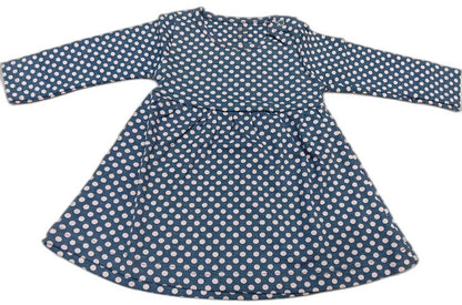 Cucumber Full Sleeves Printed Frock - Pink