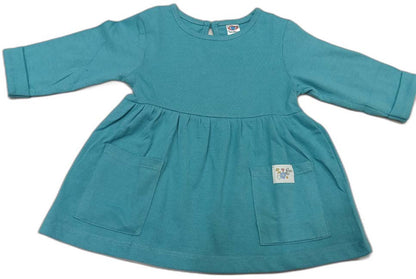 Zero Full Sleeves Frock - Green