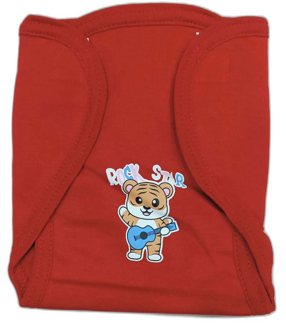 Cucumber New Born Baby Front Open Top with Bib and Nappy - Maroon