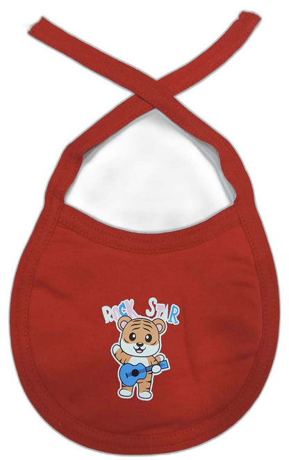 Cucumber New Born Baby Front Open Top with Bib and Nappy - Maroon