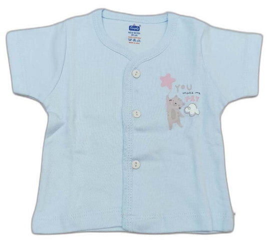 Simply New Born Baby Front Open Suit - Light Blue