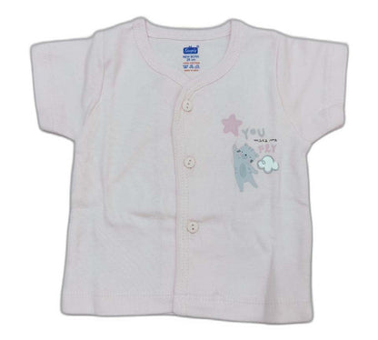 Simply New Born Baby Front Open Suit - Light Pink