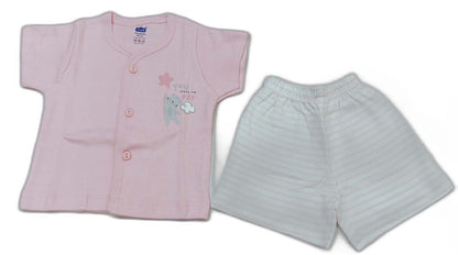 Simply New Born Baby Front Open Suit - Pink