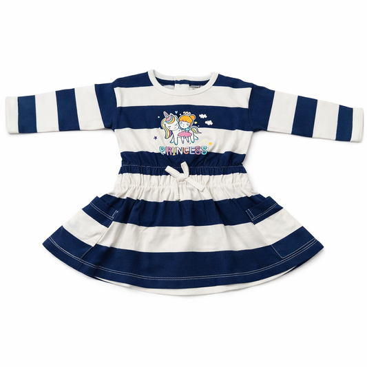 CUCUMBER Full Sleeves Stripe Frock