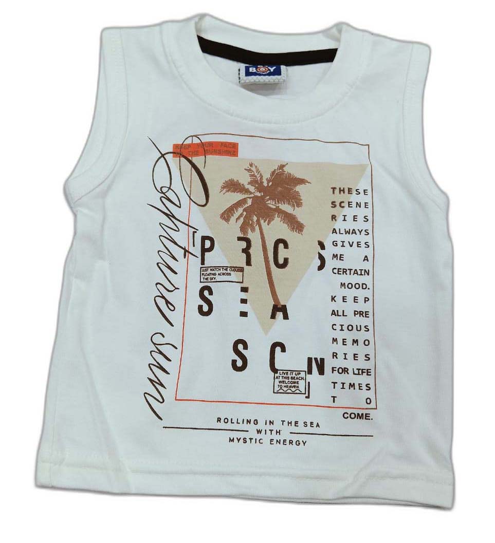 Half Sleeves Shirt & Denim Short Set With Text Printed Inner T-Shirt