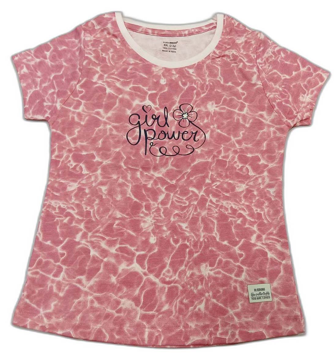 Cucumber Girls Half Sleeves Multicolor Printed Suit