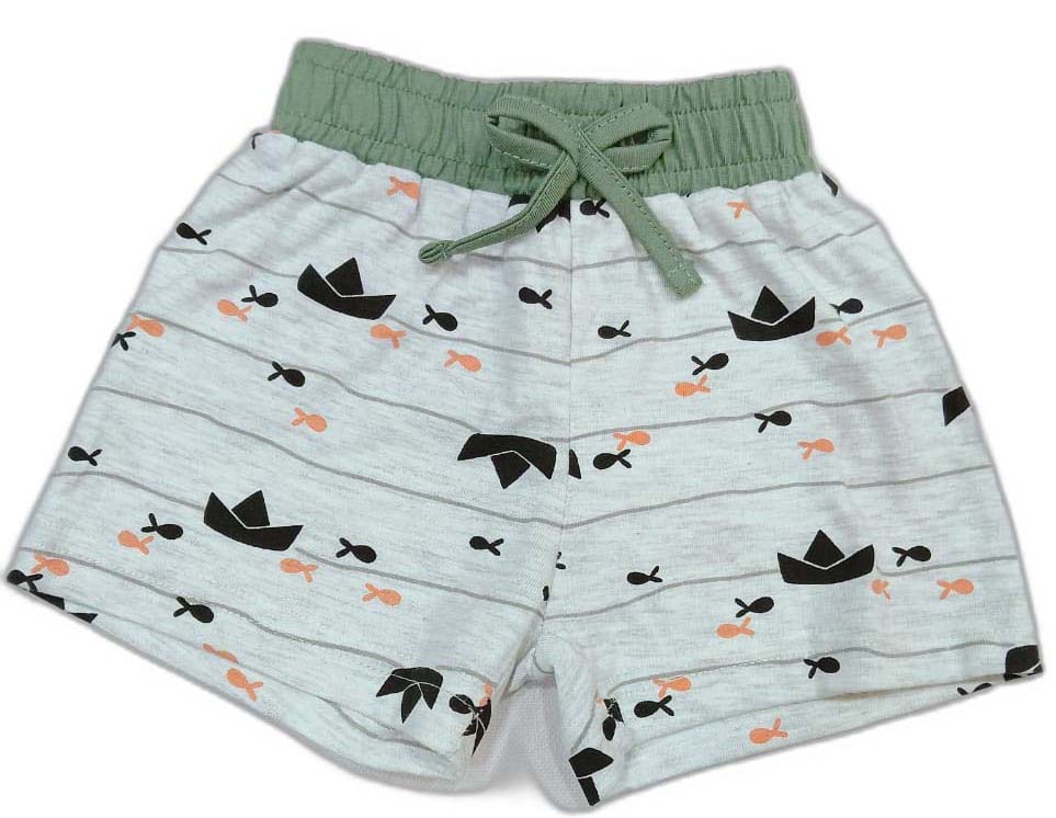 Infant Sailor printed Top with short - Green