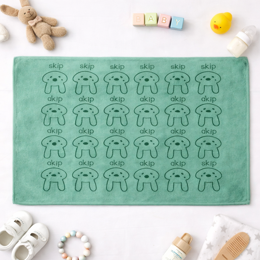 Baby Bath Towel Soft Cotton Cartoon Print Absorbent Baby Towel - Cutypi