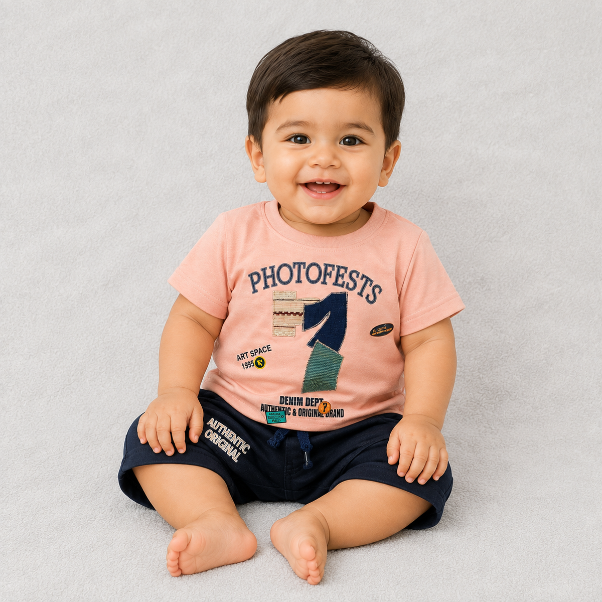 T-Shirt and Denim Shorts Set for Kids