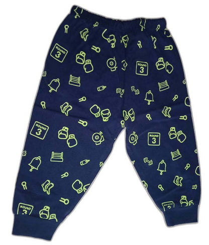 Cucumber Boys Full sleeves Multicolor T-Shirt with Joggers - Lemon