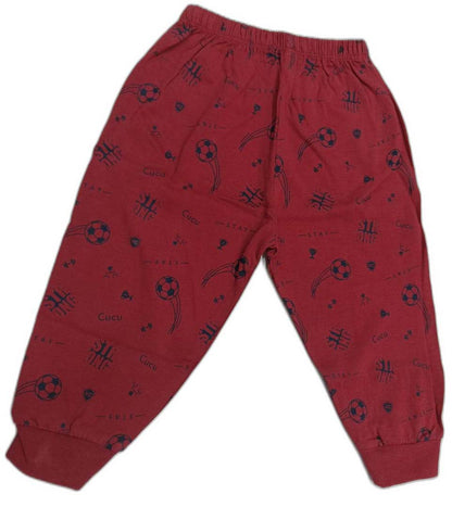 Cucumber Boys Full sleeves Multicolor T-Shirt with Joggers - Blue