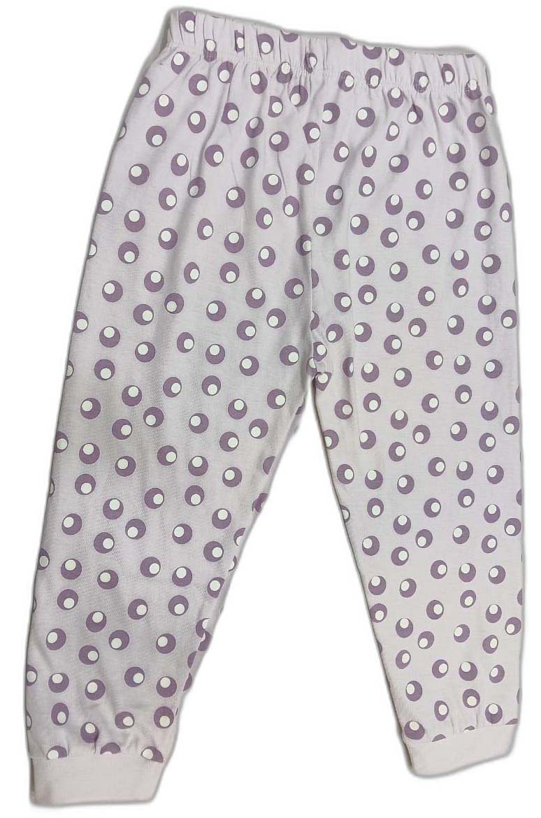CUCUMBER Girl Sinker Full Sleeves Suit with Adorable Print - Purple
