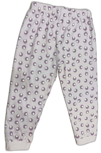 CUCUMBER Girl Sinker Full Sleeves Suit with Adorable Print - Purple