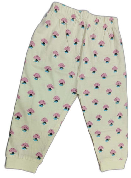 CUCUMBER Girl Sinker Full Sleeves Suit with Adorable Print - Light Yellow