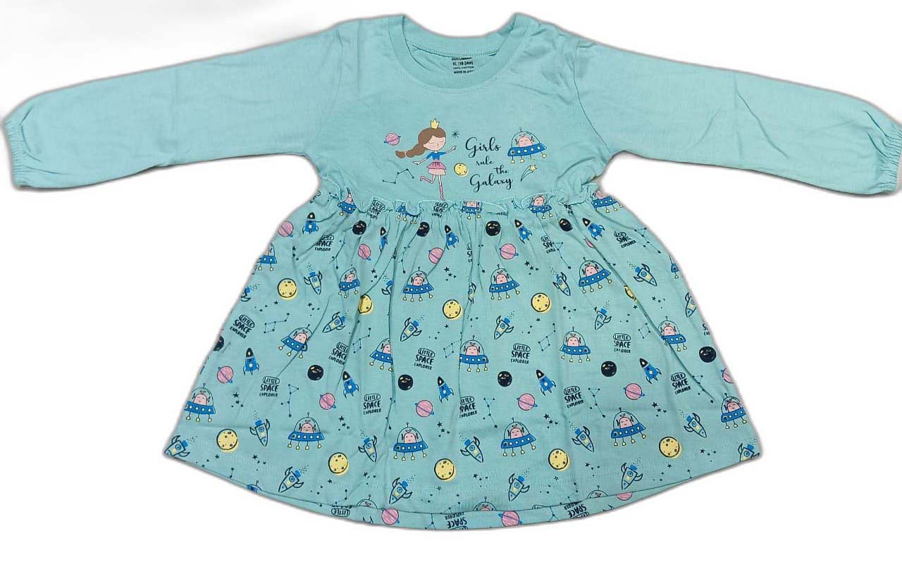 CUCUMBER Girl Sinker Full Sleeves Suit with Adorable Print - Light Yellow