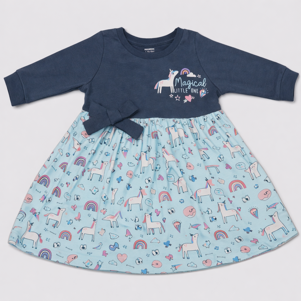 Cucumber Baby Girls Enjoy Today Floral Cotton Dress - Cutypi