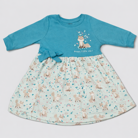 Cucumber Baby Girls Enjoy Today Floral Cotton Dress - Cutypi