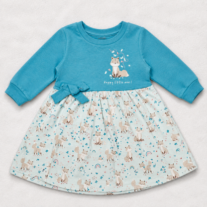 Cucumber Baby Girls Enjoy Today Floral Cotton Dress