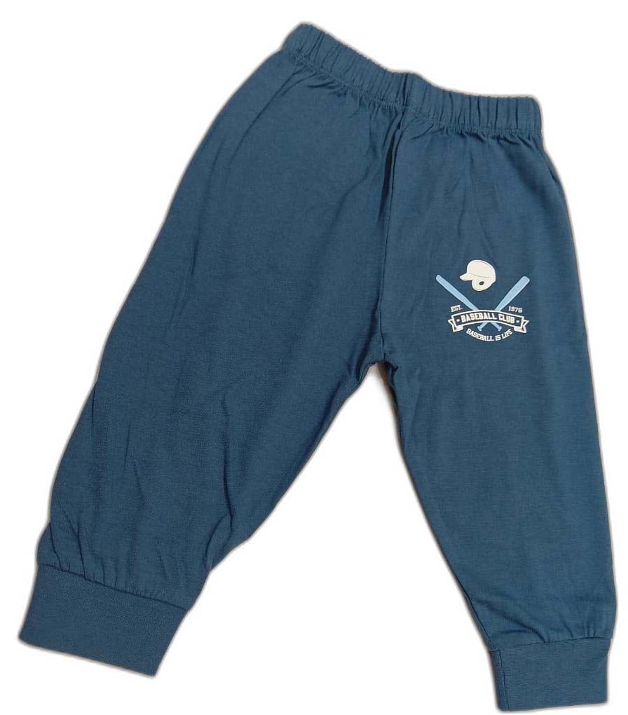 CUCUMBER Sinker Knit Full Sleeves Polo T-Shirt with Joggers - Light Blue