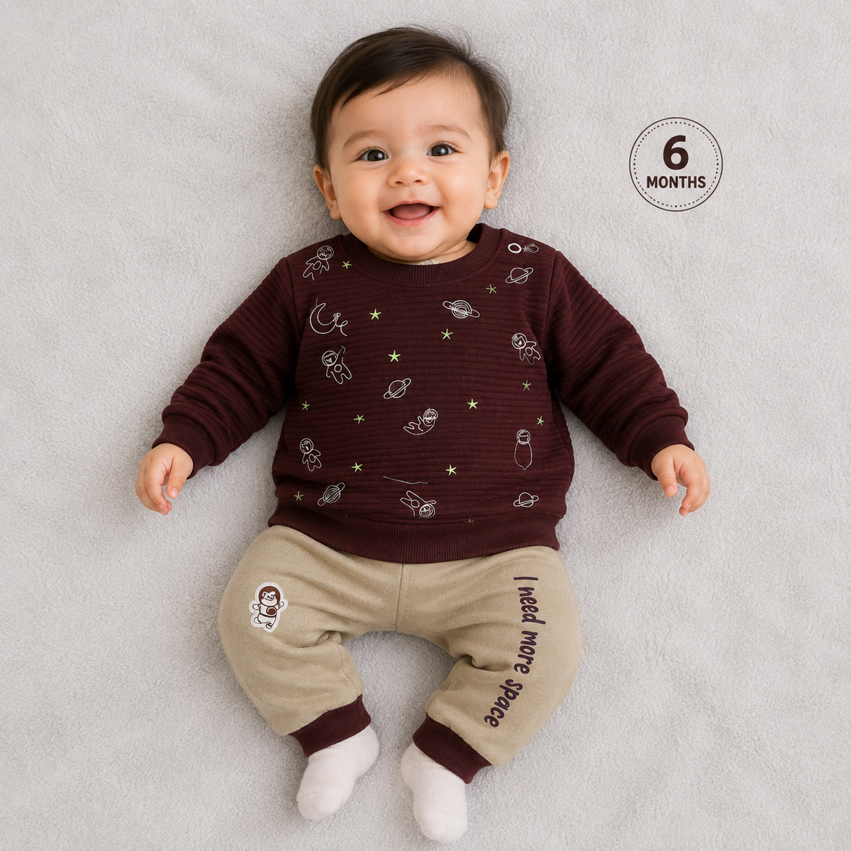 Space adventure Full Sleeve Sweatshirt & Cotton Jogger Pants