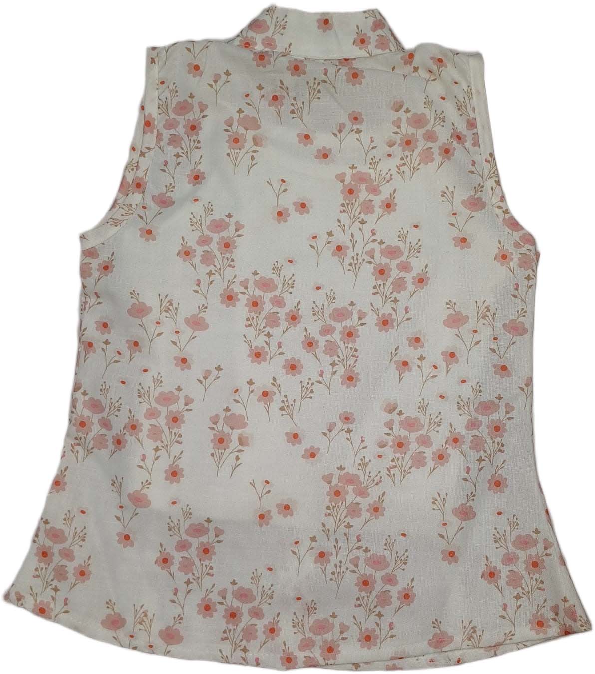 Girl Girls Sleeveless Top with Denim Short - Pink