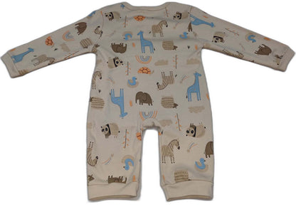 Baby Boy & Girls Jumpsuit Animal Print - Beige
