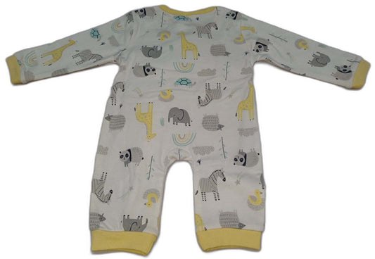 Baby Boy & Girls Jumpsuit Animal Print - Yellow