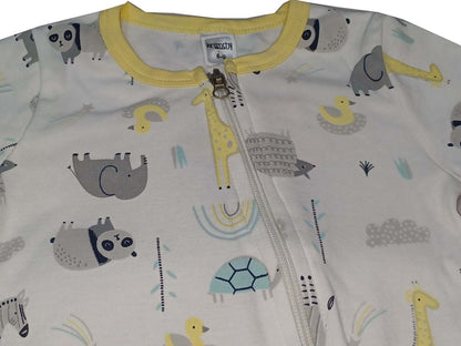Baby Boy & Girls Jumpsuit Animal Print - Yellow
